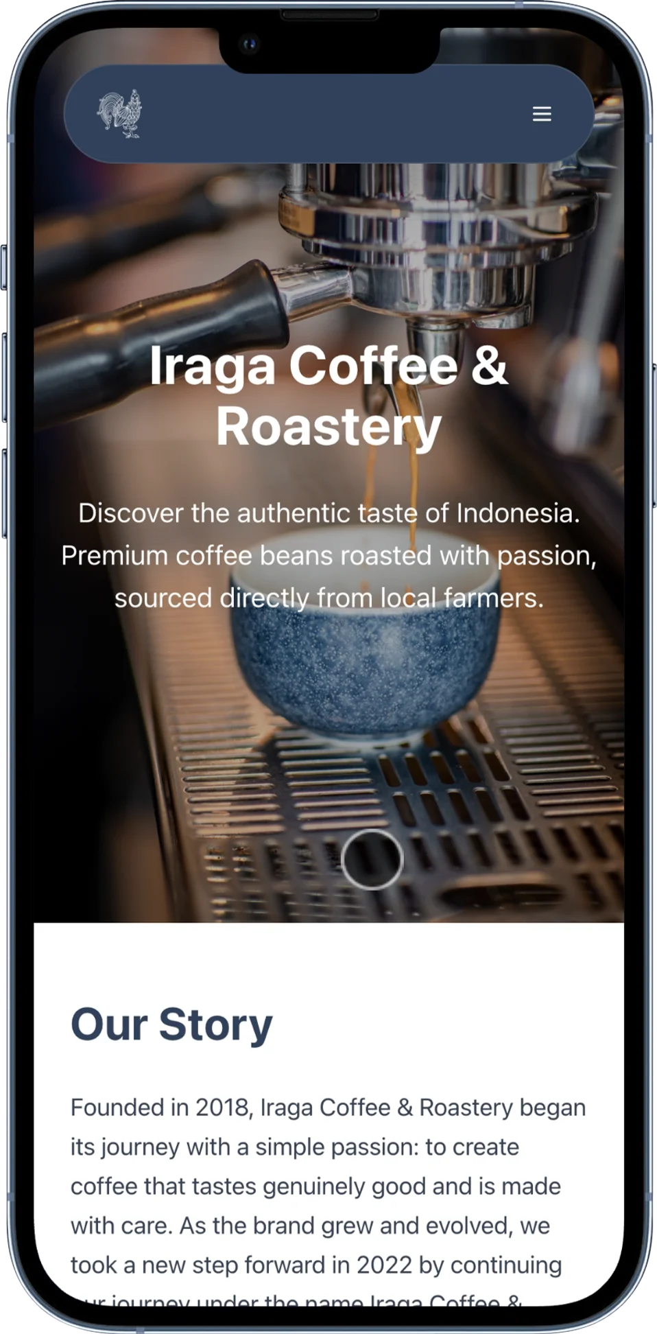 Iraga Coffee - Mobile